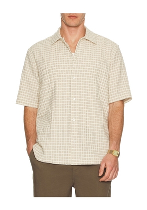 SAMSOE SAMSOE Saayo Short Sleeve Shirt in Grey. Size M. Also in S.