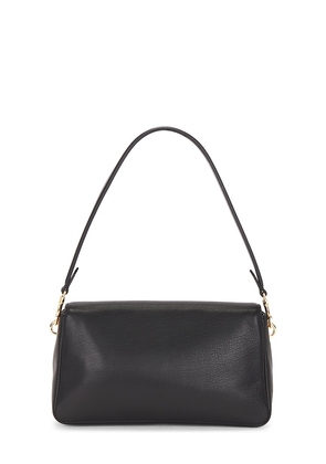Tory Burch Charlie Soft Small Shoulder Bag in Black.