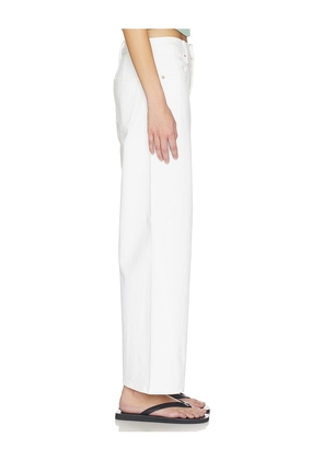 PISTOLA Kyra Ankle High Rise Bowed Ankle Jeans in White. Size 23. Also in 24, 26, 27, 28, 30, 32, 33.