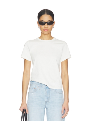 PISTOLA Alba Baby Tee Shirt in White. Size L. Also in M, S, XL, XS.