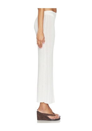 Solid & Striped The Rianne Skirt in White. Size L. Also in XS, S, M, XL.