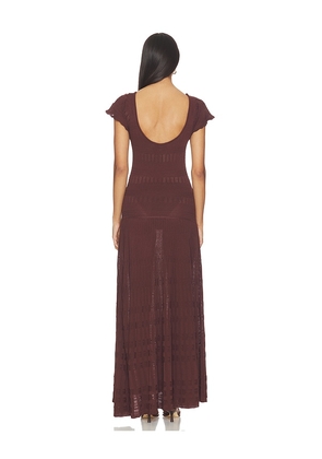 Solid & Striped The Belle Dress in Brown. Size L. Also in XS, S, M, XL.