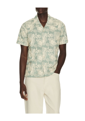 Rails Tyler Camp Collared Shirt in Sage. Size L. Also in M, S, XL/1X.