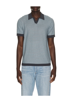 Rails Hayden Polo Shirt in Blue. Size L. Also in M, S, XL/1X.