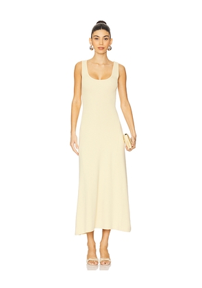 WeWoreWhat Ruched Strap Midi Dress in Yellow. Size M. Also in L.