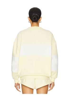 SEROYA Asbury Sweatshirt in Yellow. Size S. Also in XS.