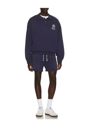 Polo Ralph Lauren Island Fleece Knit Pull On Short in Blue. Size L. Also in M, S, XXL/2X.