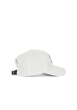 Polo Ralph Lauren Cotton Twill Novelty Ralph's Beach Club Sport Cap in Cream.
