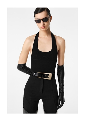 REVOLVE LOS ANGELES Grande Buckle Belt in Black. Size L. Also in S, M.