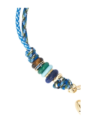 Roxanne Assoulin Mixed Cord Supersize Cord Necklace in Blue.