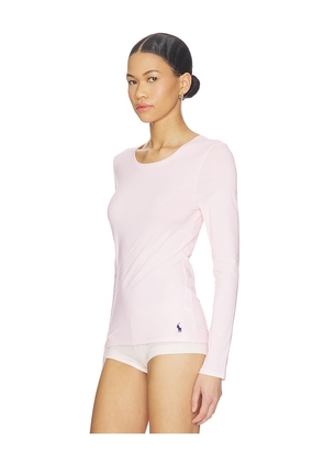 Polo Ralph Lauren Intimates Long Sleeve Baselayer in Pink. Size L. Also in XXS, XS.