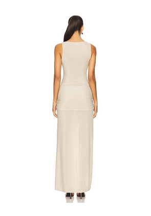 superdown Zixuan Maxi Dress in Metallic Silver. Size M. Also in S, L.