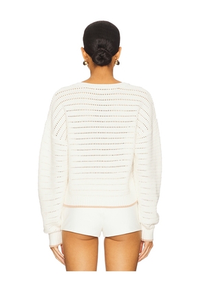SABLYN Maeve Henley Pullover in White. Size XS. Also in M.