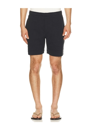 Vince Boucle Pull On Short in Navy. Size L. Also in M, S, XL/1X, XXL/2X.