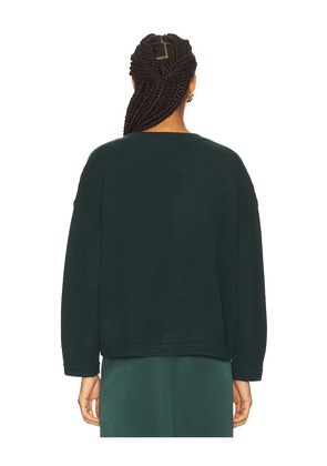 SABLYN Alston Boyfriend Crewneck Sweater in Green. Size M. Also in S.