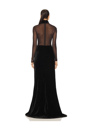 SAU LEE Uma Gown in Black. Size 4. Also in 10.