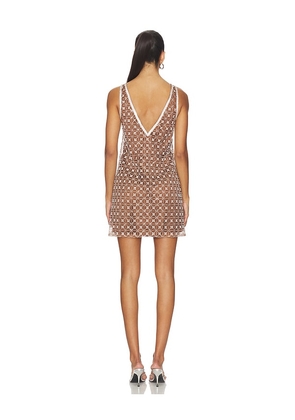 SAYLOR Jeanetta Dress in Brown. Size M. Also in S, L.