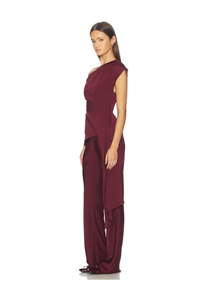 SRG Selena Silk Top in Burgundy. Size S. Also in XXS, XS, M.