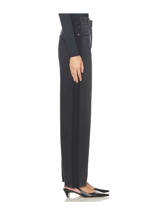 PISTOLA Wes High Rise Barrel Jeans in Black. Size 25. Also in 26.