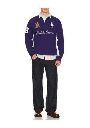 Polo Ralph Lauren Magic Fleece Big Pony Rugby Sweatshirt in Blue. Size M. Also in L.
