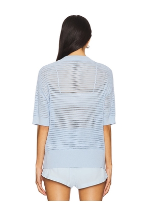 Varley Callie Knit Top in Baby Blue. Size M. Also in XL.