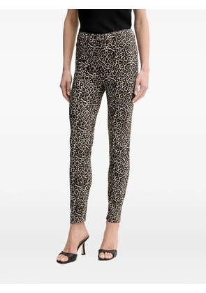 Morgan leopard-print jeans - Neutrals