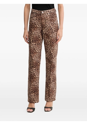Silvian Heach Ronney animal print jeans - Neutrals