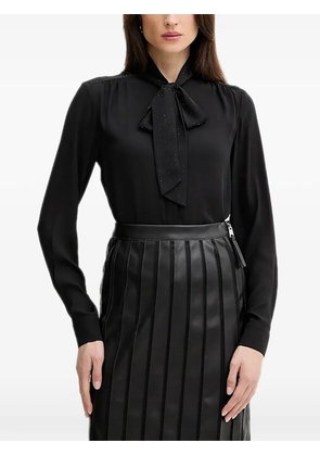 Silvian Heach tie-neck blouse - Black