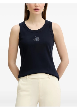 LUISA SPAGNOLI embroidered tank top - Blue