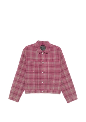 R13 plaid shirt jacket - Pink
