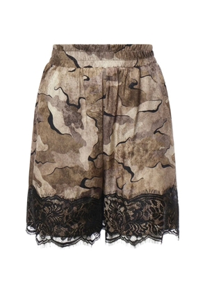 PINKO laced shorts - Brown