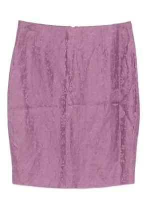 Christian Dior Pre-Owned floral mini skirt - Purple