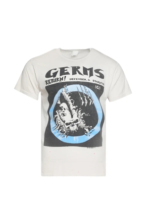 MadeWorn Germs 90's Crew skull-print T-shirt - White