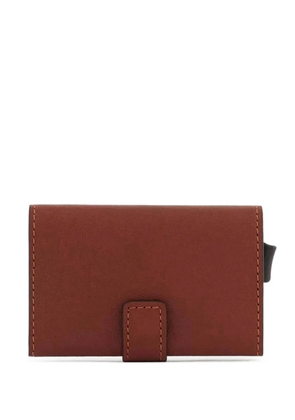 PIQUADRO leather tab cardholder - Brown