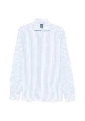 Barba buttoned striped shirt - Blue