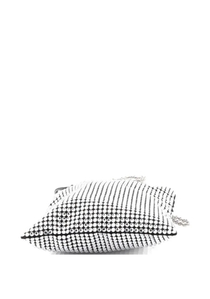 Prada Pre-Owned Chain Flat Crystal Embellished Satin Mini tote bag - Silver