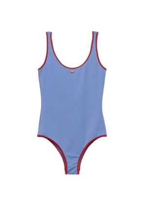 Prada jersey one-piece swimsuit - Blue