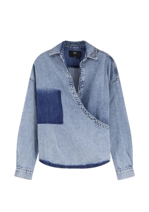 3x1 polo-collar blouse - Blue