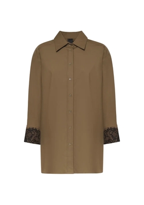 PINKO lace-detaili shirt - Green