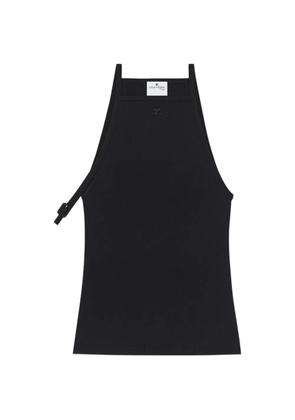 Courrèges buckle-detail top - Black