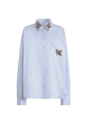 Dolce & Gabbana striped poplin shirt - Blue