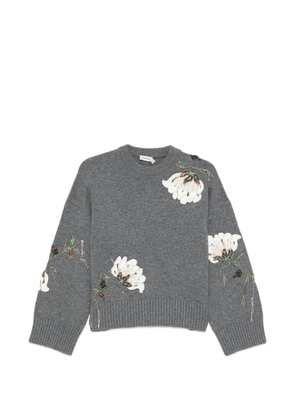 Simkhai flower-embroidered sweater - Grey