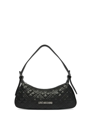 Love Moschino logo-detail quilted bag - Black