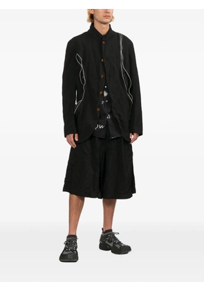 Comme Des Garçons Shirt button tailored trousers - Black
