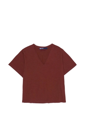 Bimba y Lola V-neck short-sleeve T-shirt - Brown