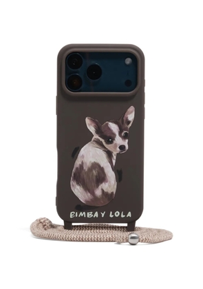 Bimba y Lola dog charm iphone 17 pro max case - Brown