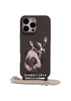 Bimba y Lola graphic iphone 16 pro max case - Brown