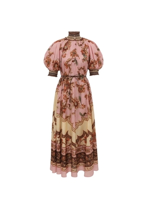 ZIMMERMANN Aster Billow floral-print dress - Pink