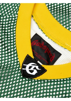 GODSPEED mesh graphic-print T-shirt - Green