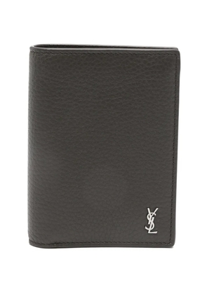 Saint Laurent leather cardholder - Brown